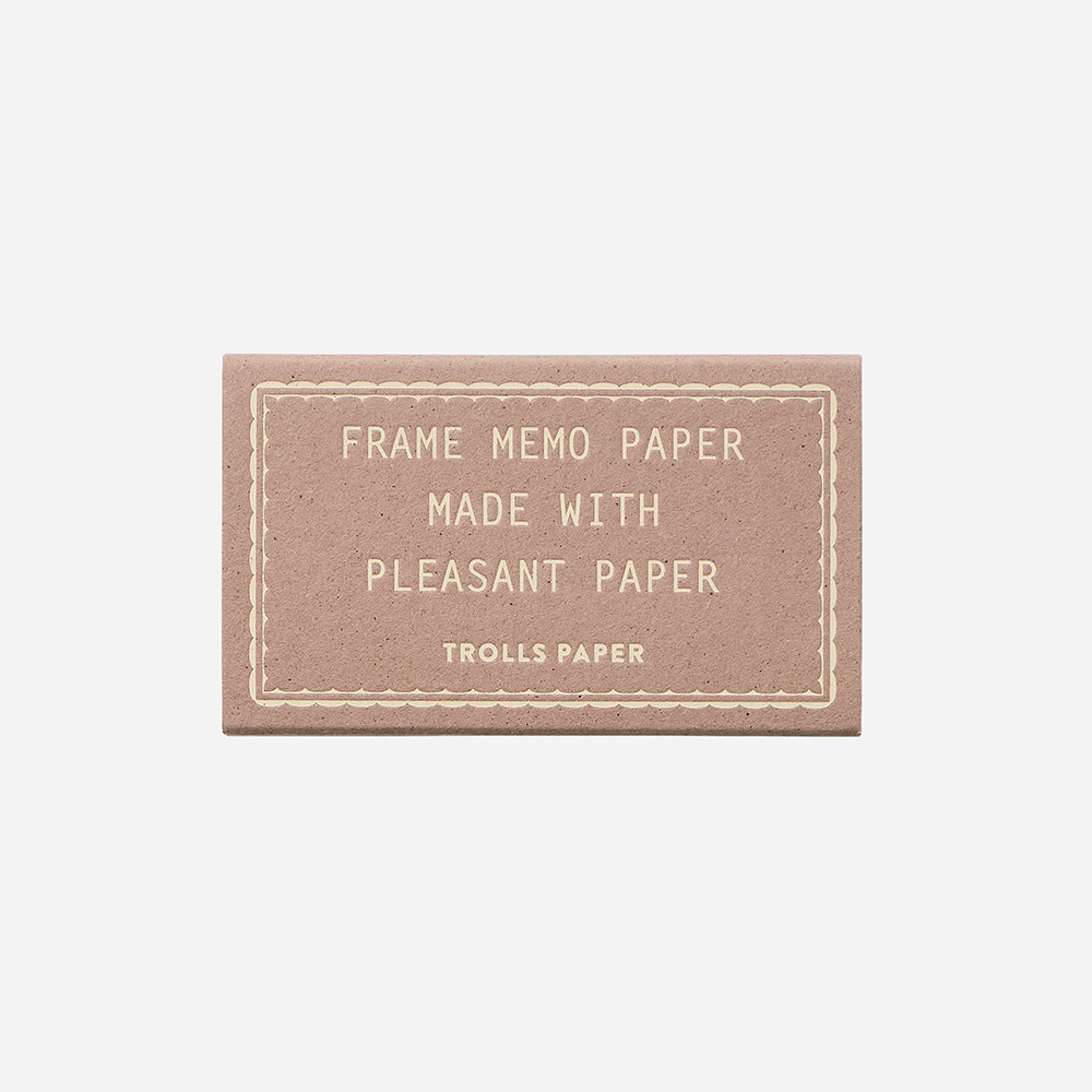 Frame memo paper